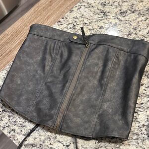NWOT Edikted Corset Leather Strapless Top